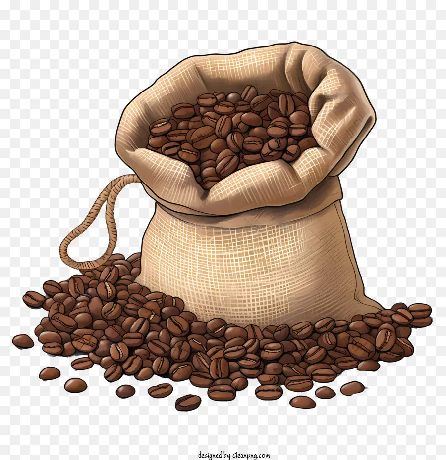 Los Granos De Café，Saco PNG