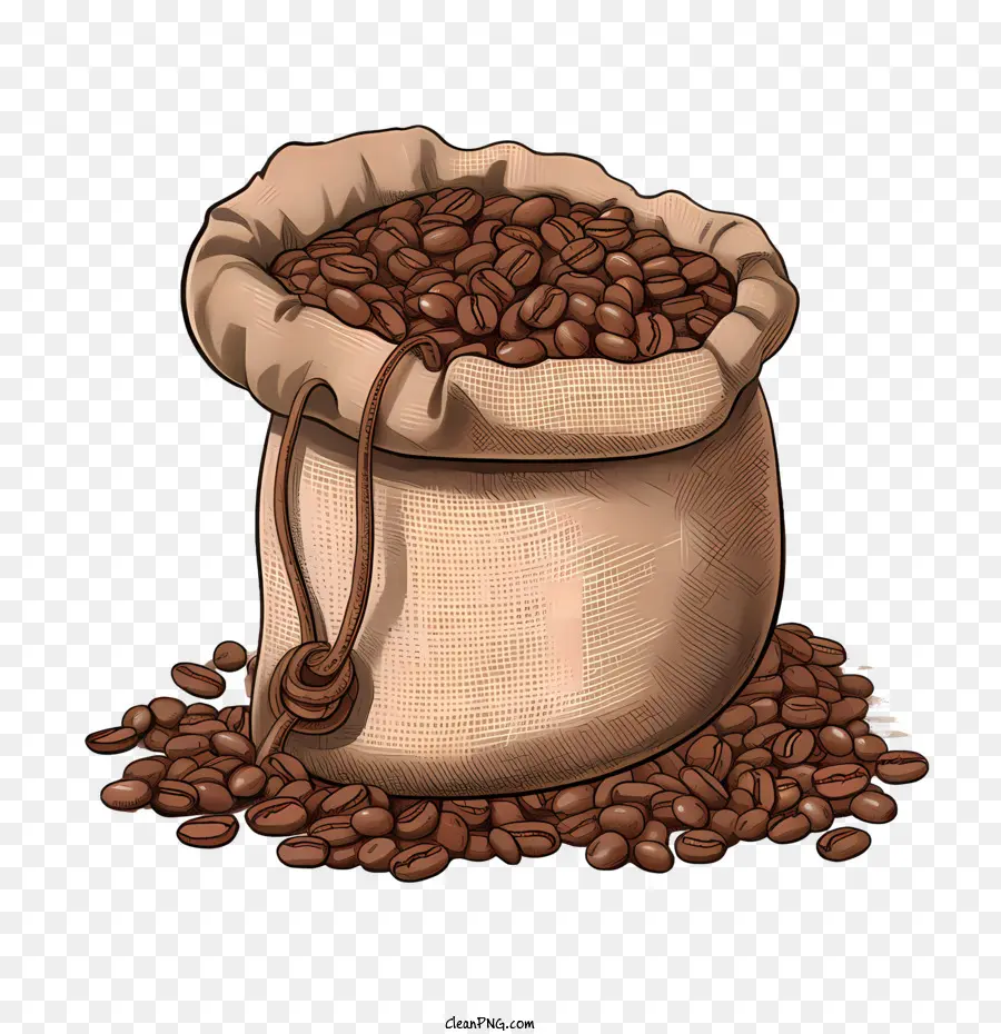 Los Granos De Café，Saco PNG
