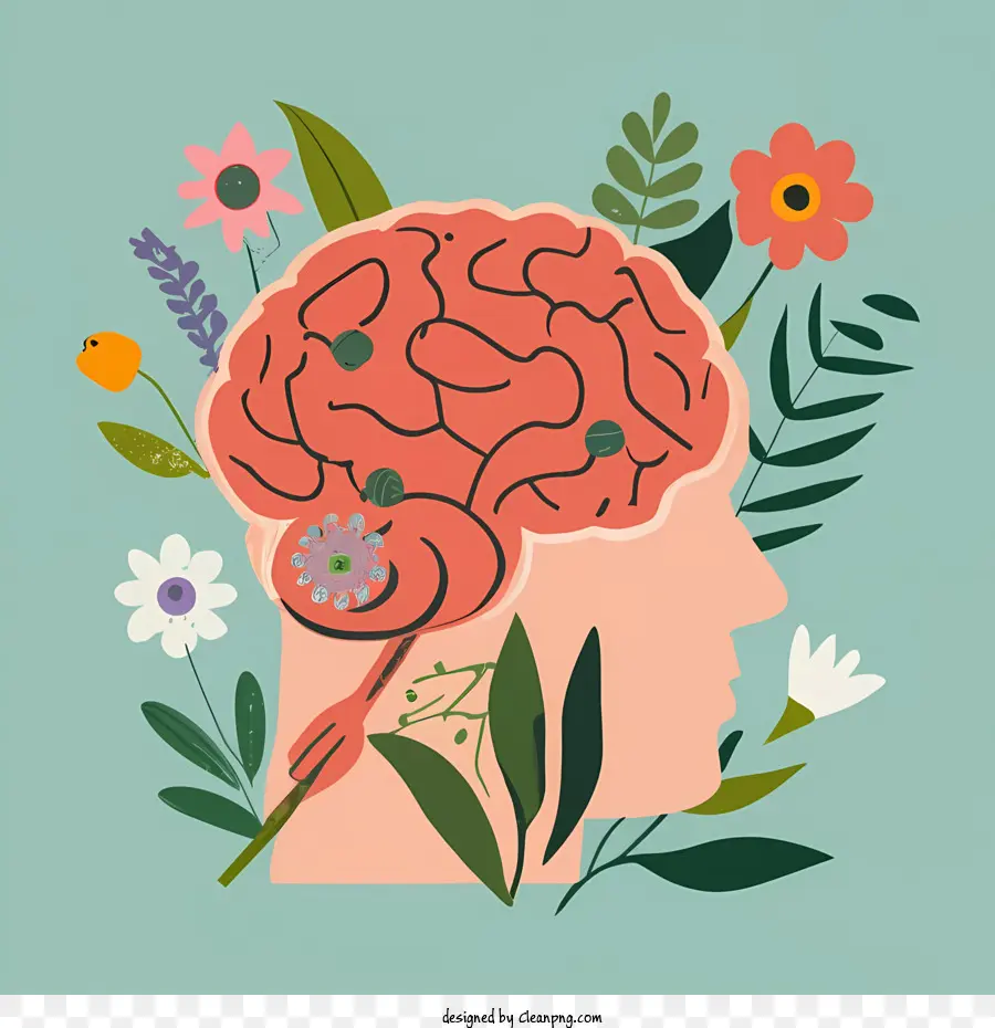 Mundial De La Salud Mental Día，Cerebro PNG