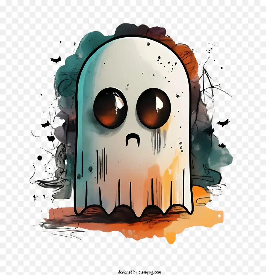 Halloween Fantasma，Lindo PNG