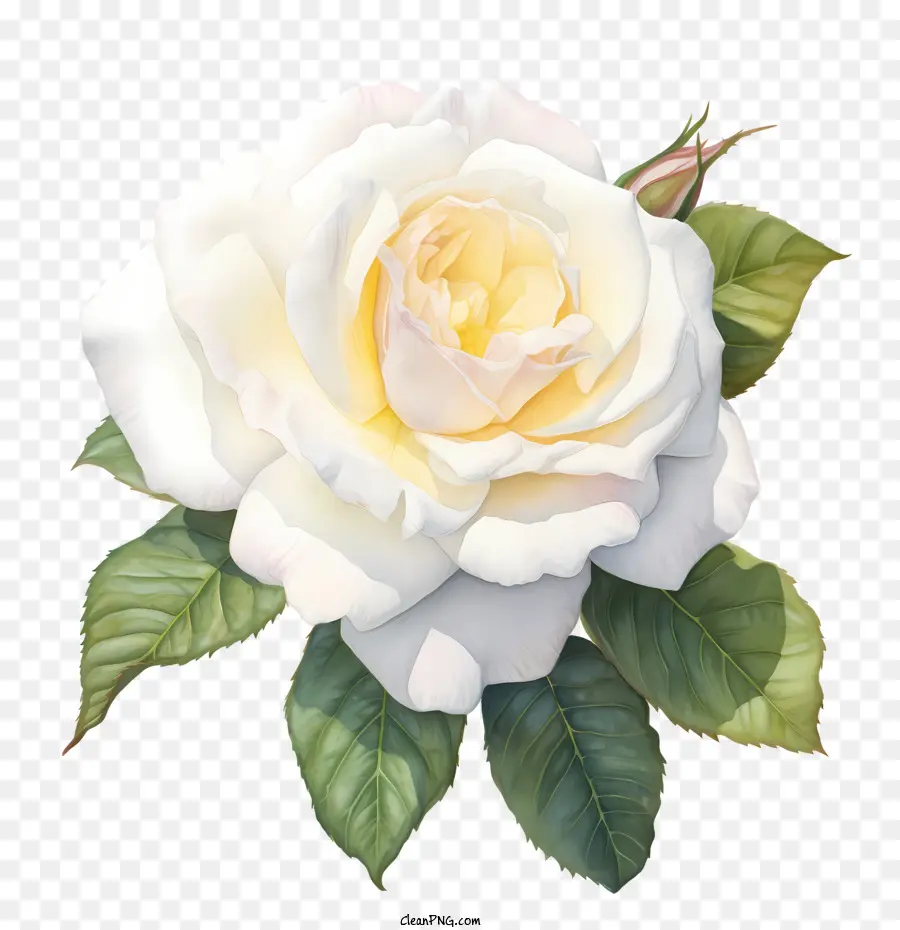 Flor De Rosa Blanca，De La Rosa Blanca PNG