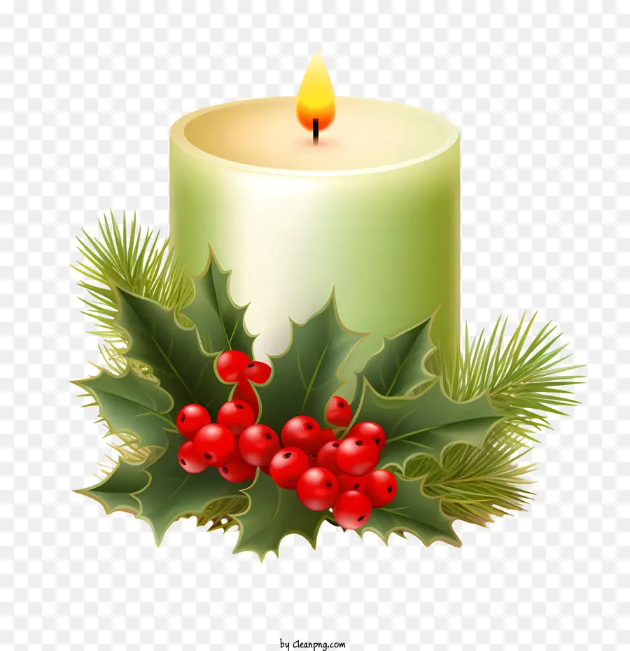 Vela De Navidad，Acebo PNG