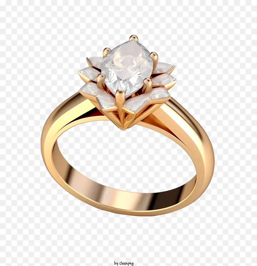 Anillo De Diamantes，Rosa PNG