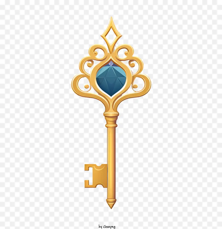 Golden Key，Clave PNG