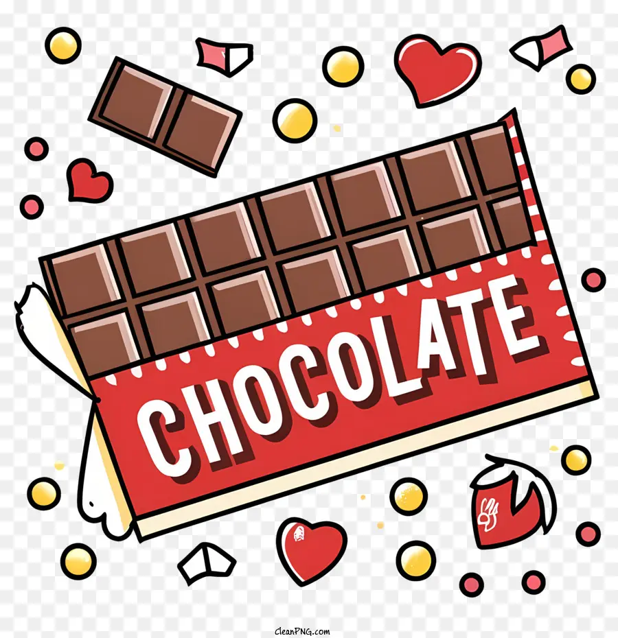 Barra De Chocolate，Dulce PNG