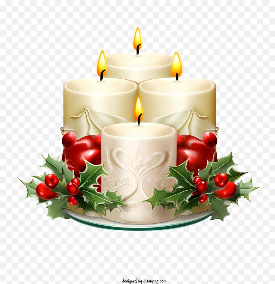 Vela De Navidad，Acebo PNG