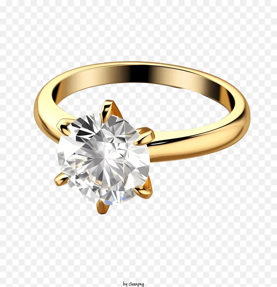 Anillo De Diamantes，Anillo De Compromiso PNG