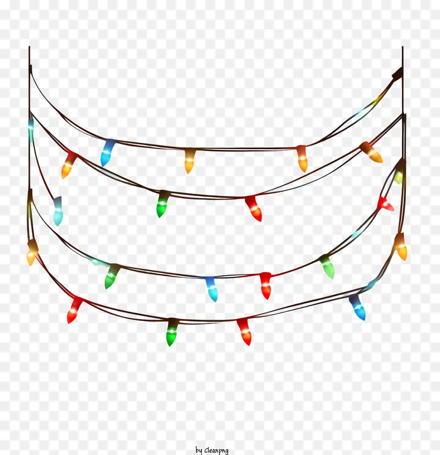 Luces De Navidad，Luces De Cadena PNG