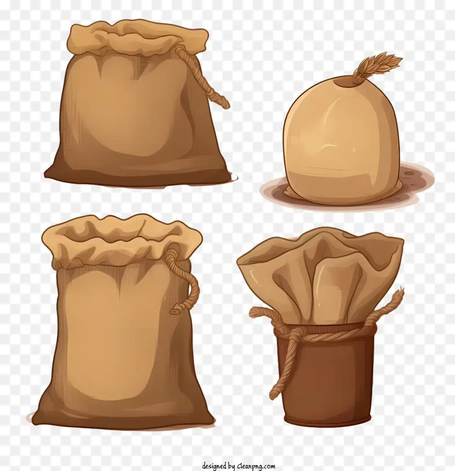 Bolsa De Granos De Café，Lienzo PNG