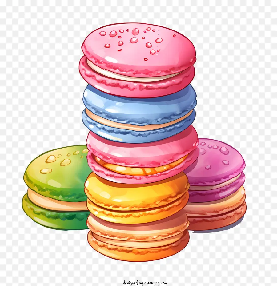 Macaroon Día，Rosa PNG