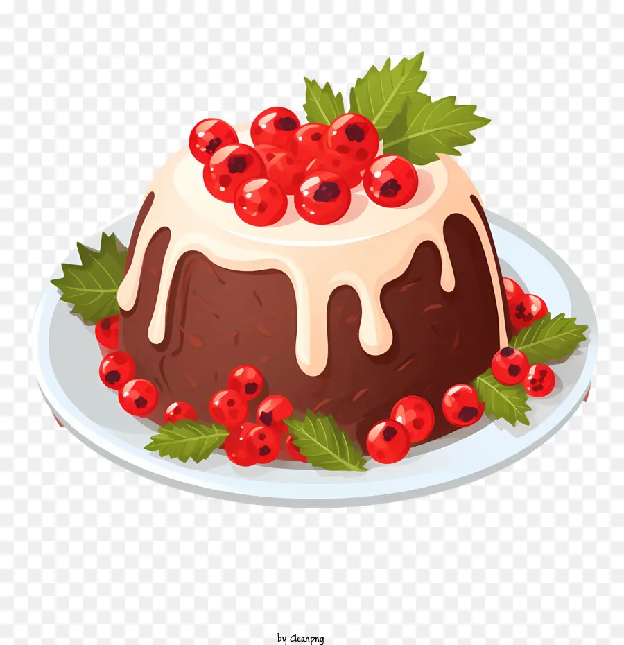 Pudín De Navidad，Pastel PNG