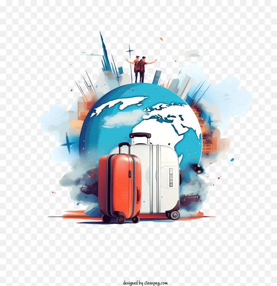 Día Mundial Del Turismo，Luggage PNG