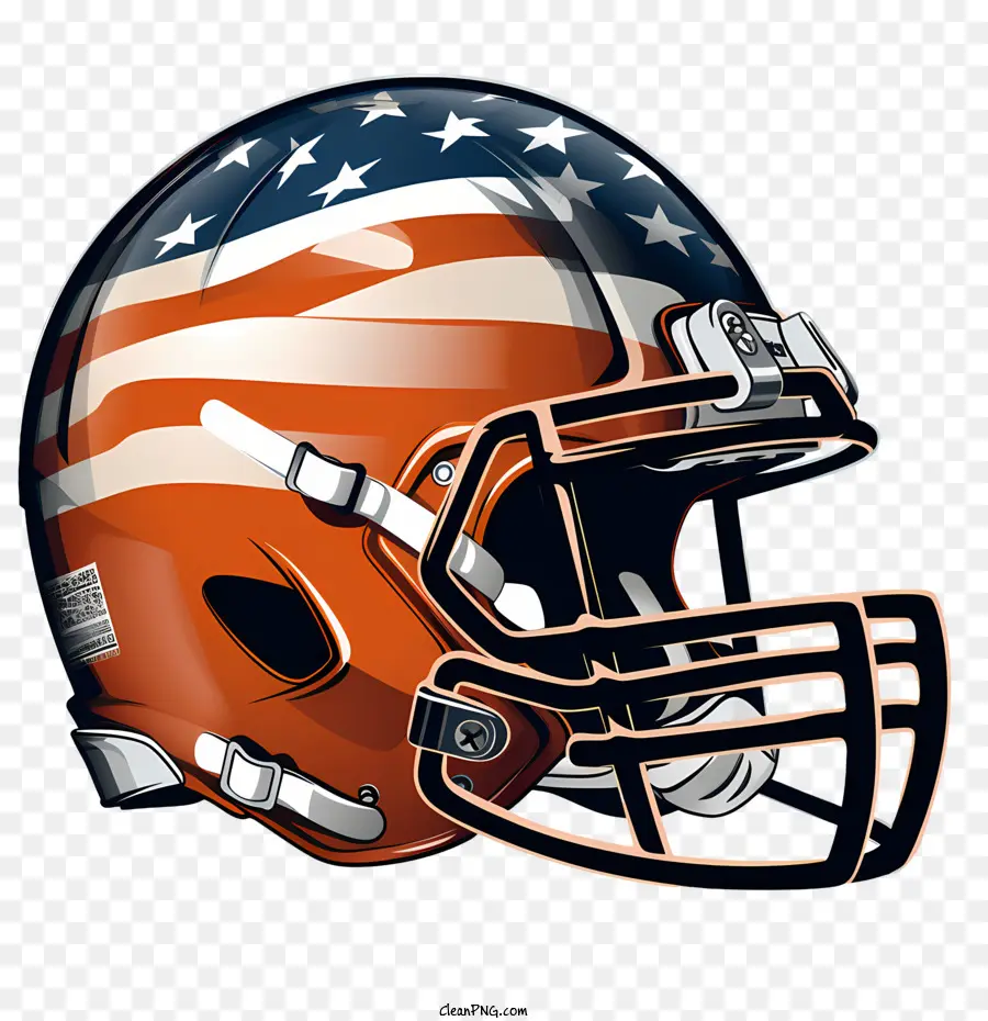 Casco De Fútbol Americano，Bandera Americana PNG