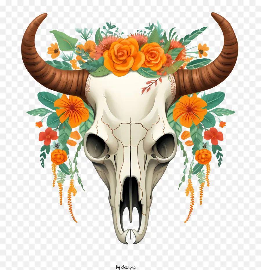Cráneo De Toro，Cráneo De Bisonte PNG