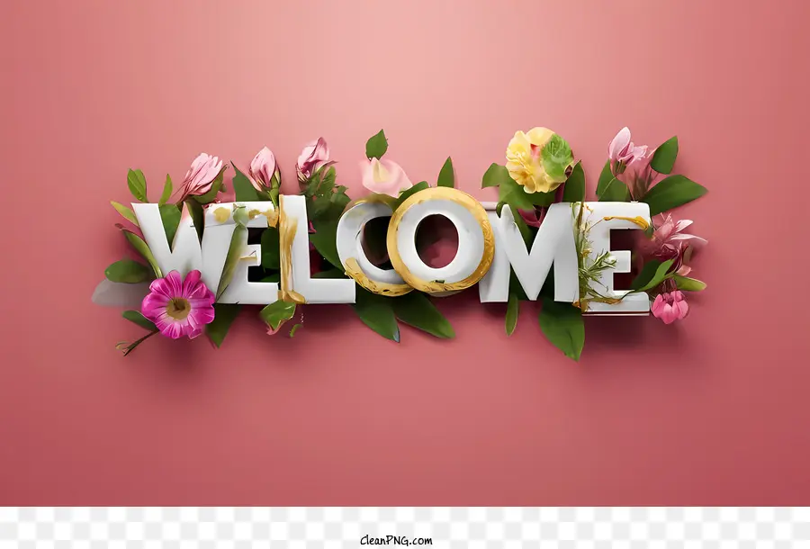 Bienvenido，Flores PNG