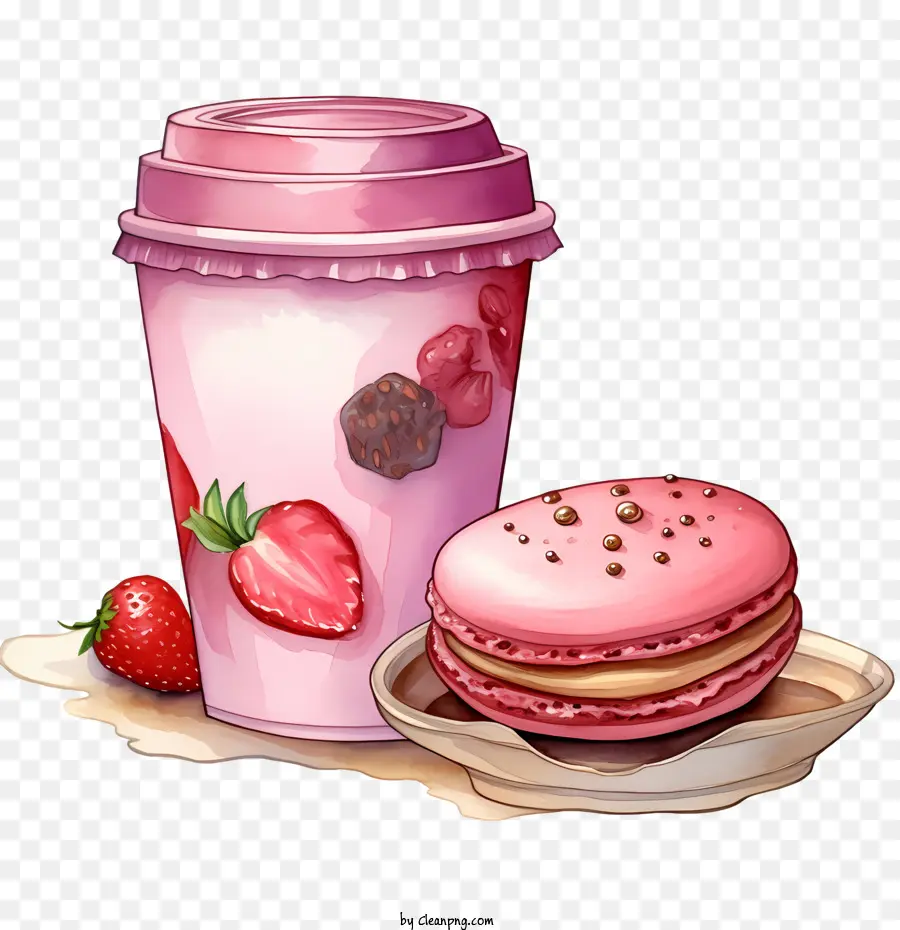 Macaroon Día，Pastel PNG