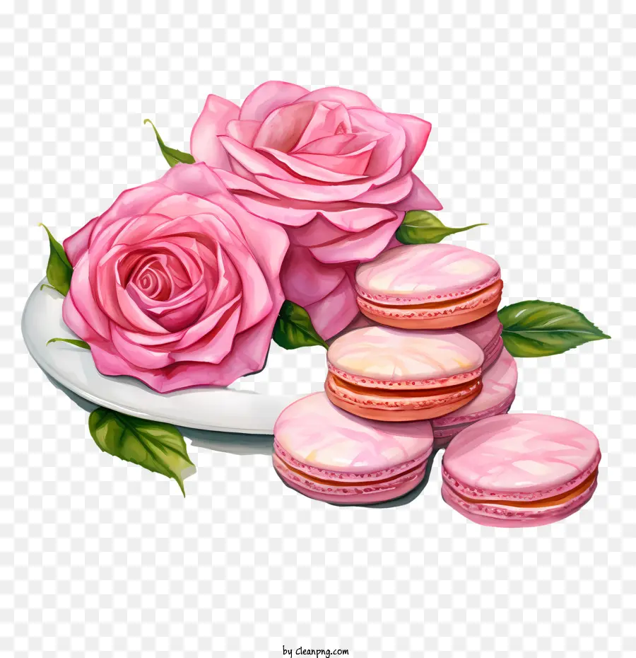 Día Del Macarrón，Rosas PNG