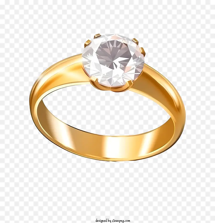 Anillo De Diamantes，Anillo De Compromiso PNG