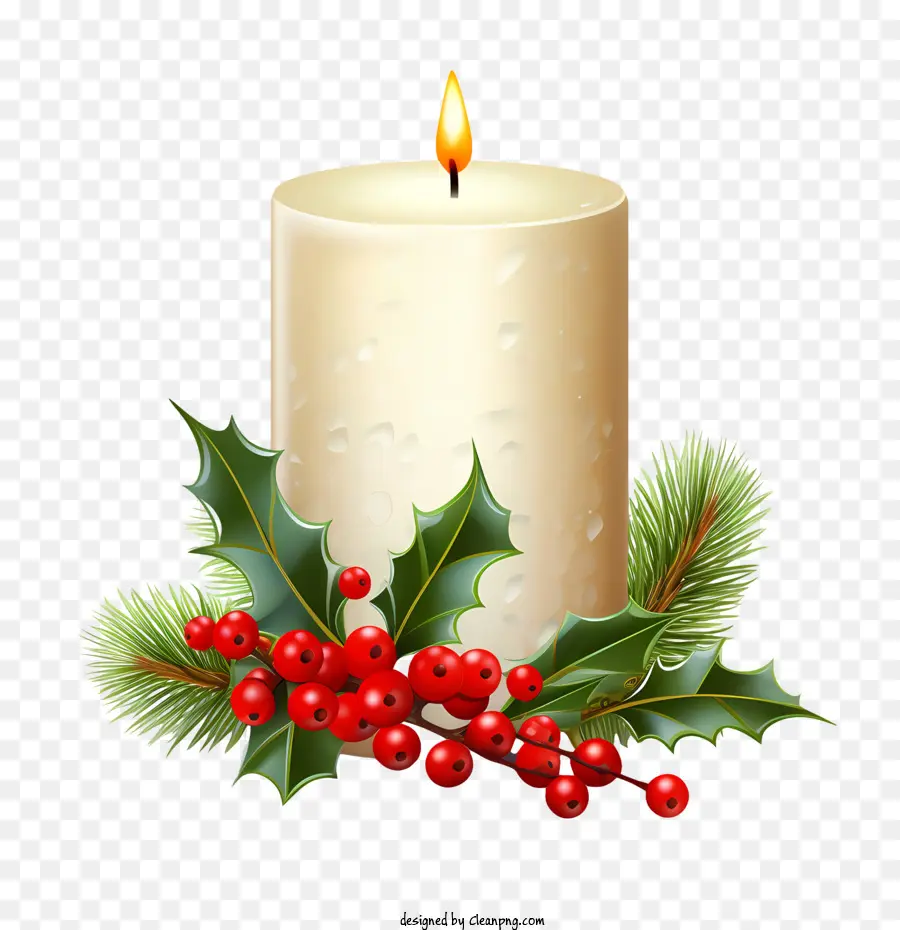 Vela De Navidad，Acebo PNG