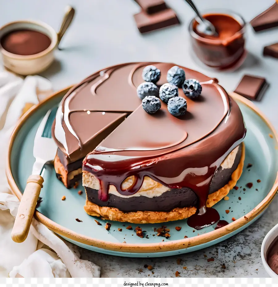 Día Nacional Del Postre，Pastel De Chocolate PNG