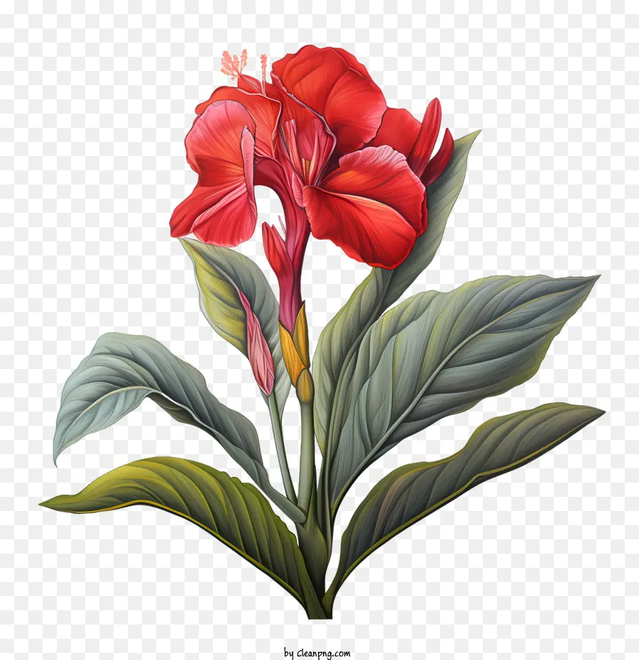 La Barra Indica，Flor Roja PNG