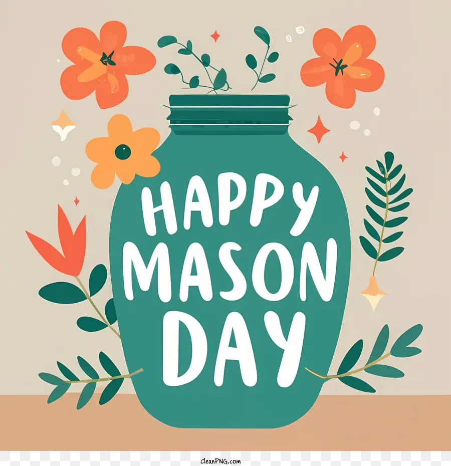 Día Nacional Del Tarro De Albañilería，Feliz Dia Del Mason PNG