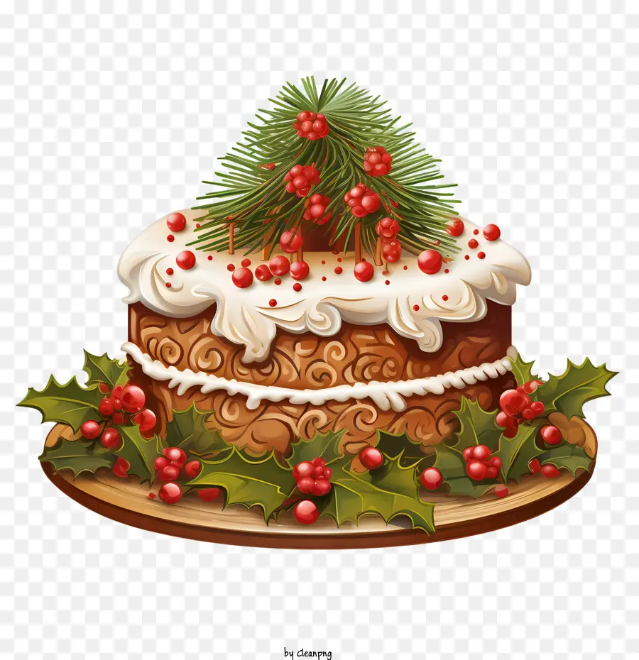 Pastel De Navidad，Postre PNG