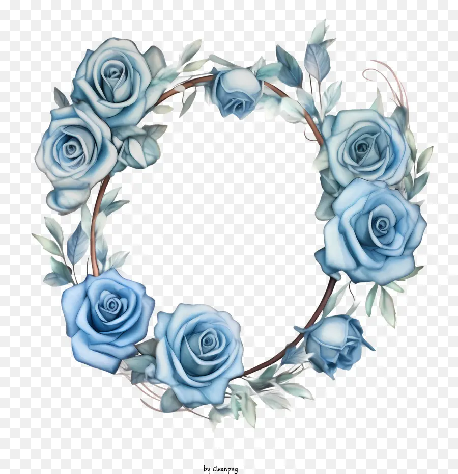 Rosa Corona，Rosas Azules PNG