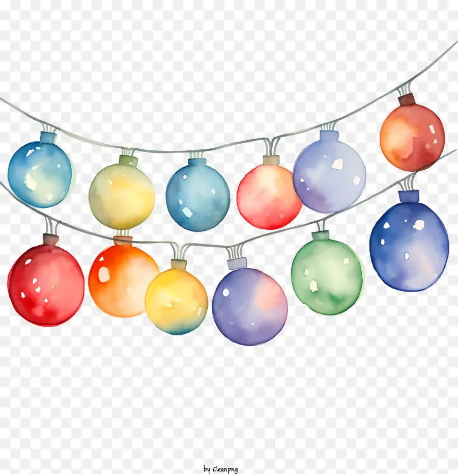 Luces De Navidad，Decoraciones PNG