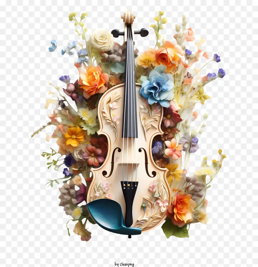 Dia Del Violin，Violín Decorativo PNG