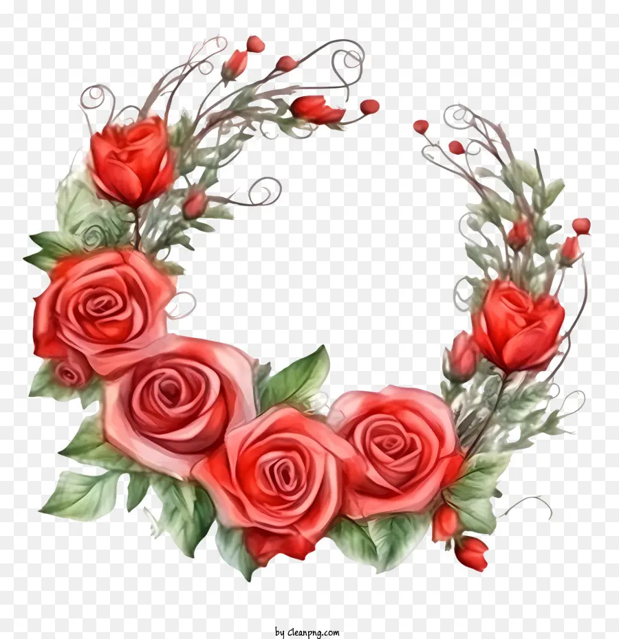 Rosa Corona，Rosas Rojas PNG