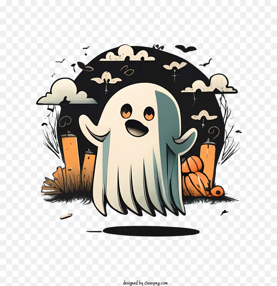 Fantasma De Halloween，Lindo Fantasma PNG