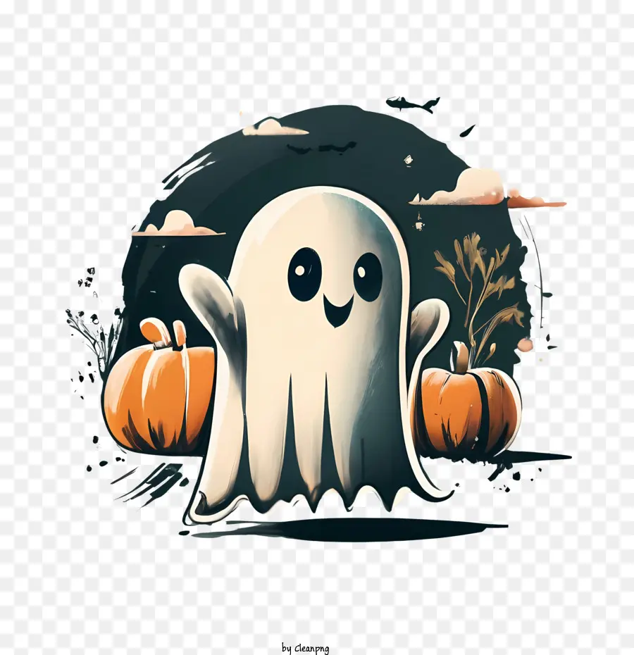 Fantasma De Halloween，Lindo Fantasma PNG