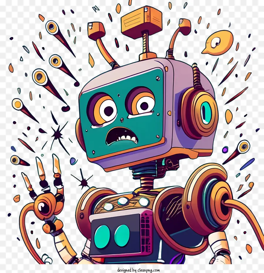 Robot De Dibujos Animados，Robot PNG