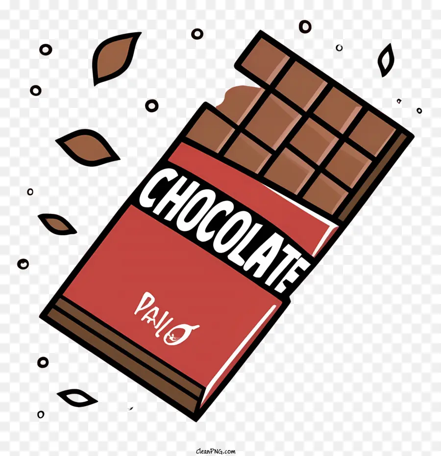 Barra De Chocolate，Dulce PNG