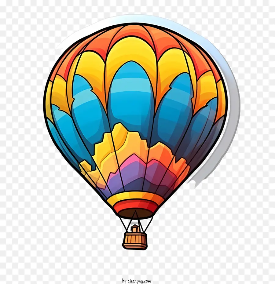 Globo De Aire Caliente，Colorido PNG