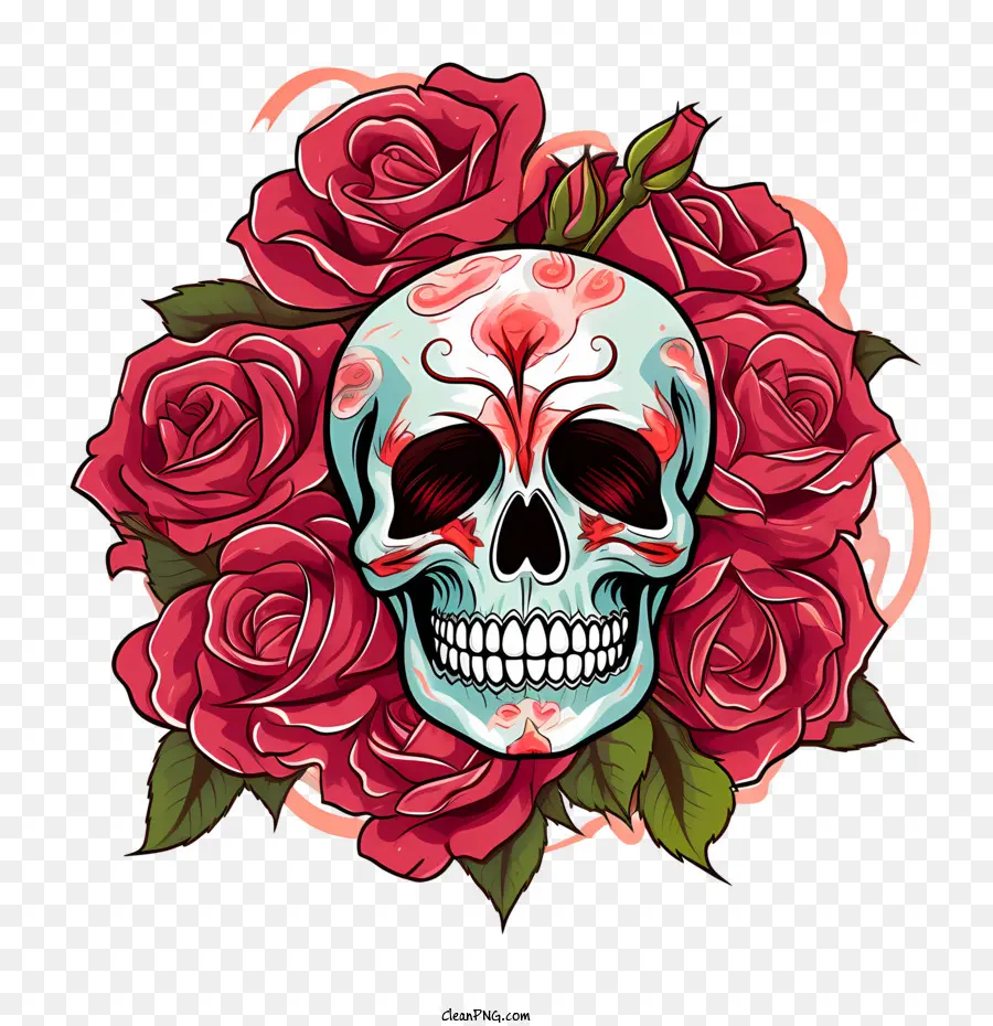 Cráneo De La Rosa，Bien PNG