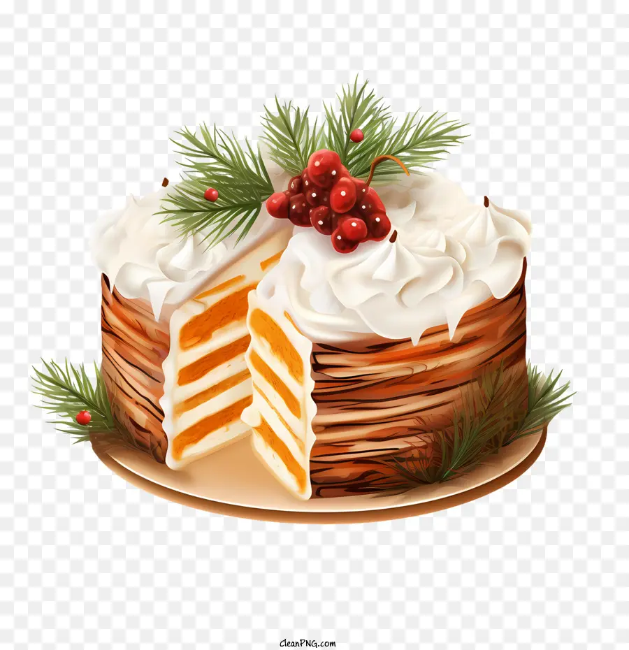 Pastel De Navidad，Merengue PNG