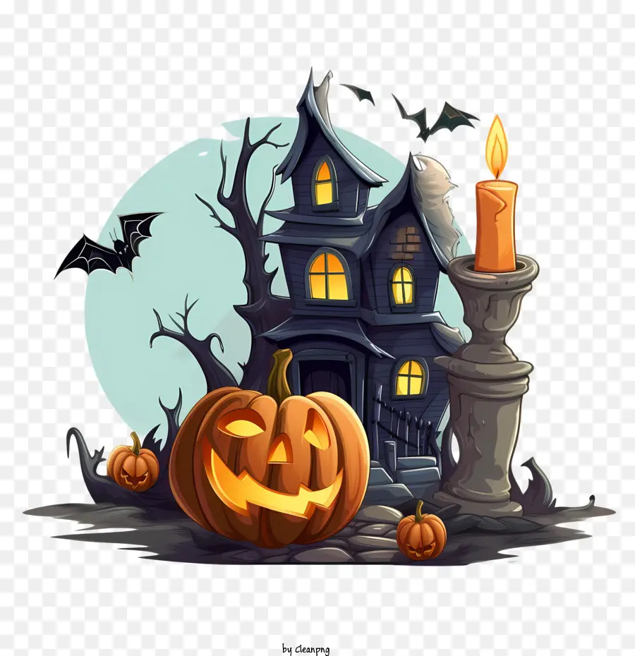 Haunted Halloween De La Casa，Halloween PNG