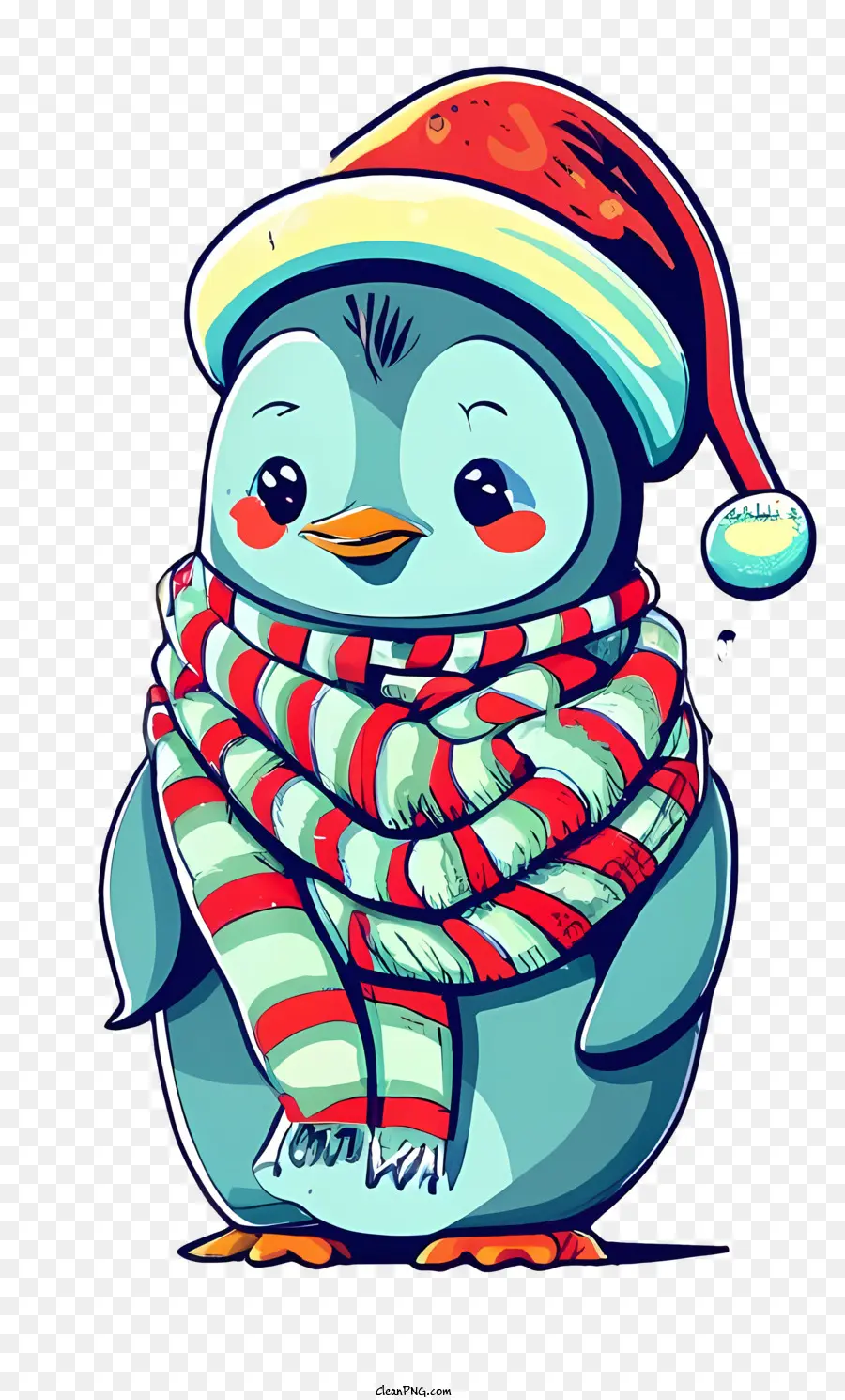 Lindo Pingüino，La Navidad Pingüino PNG