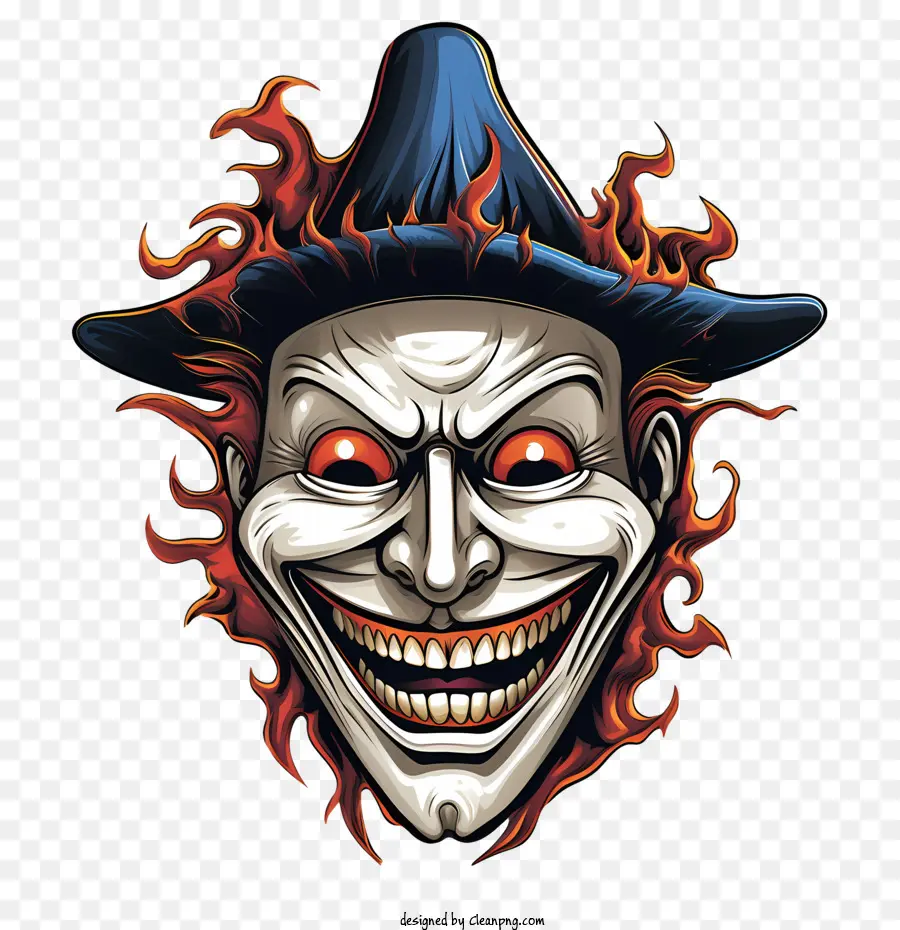 Guy Fawkes，Cara De Payaso Espeluznante PNG