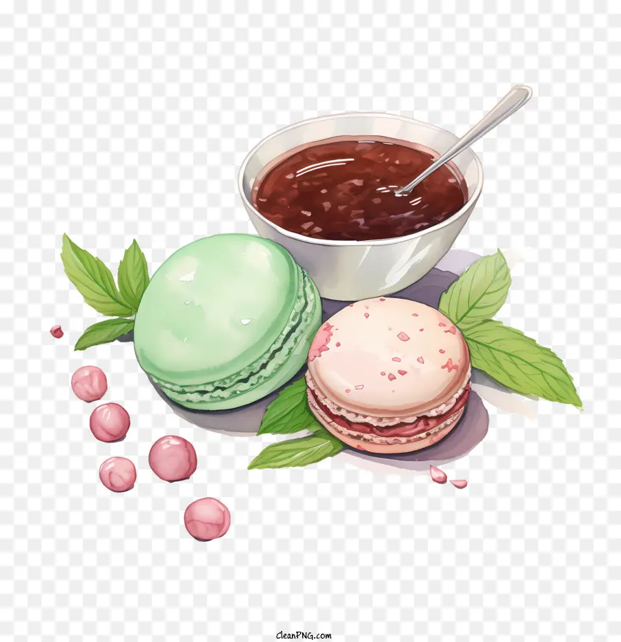 Día Del Macarrón，Macarrones Con Mermelada PNG