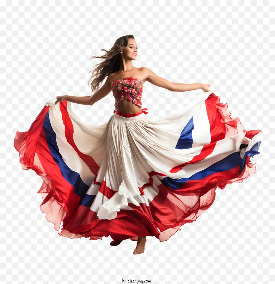 Día De La Independencia De Costa Rica，Bailarina PNG