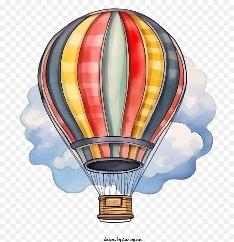 Globo De Aire Caliente，Colorido PNG