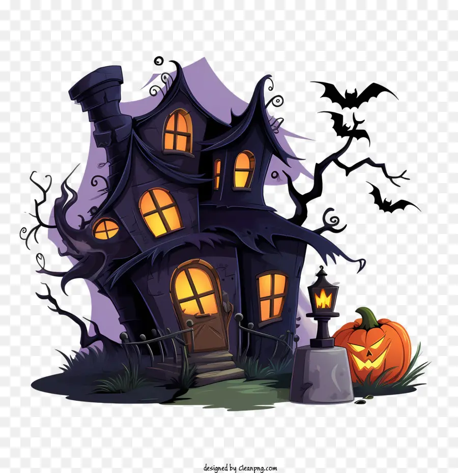 Haunted Halloween De La Casa，La Casa Encantada PNG