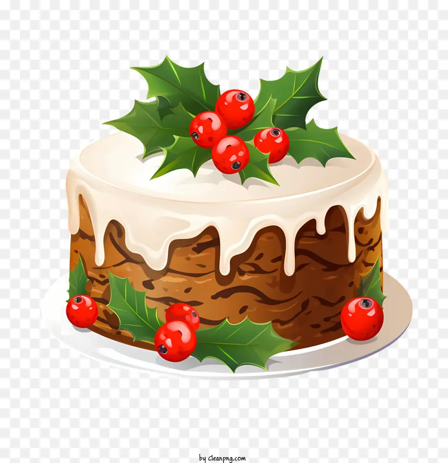 Pastel De Navidad，Postre PNG