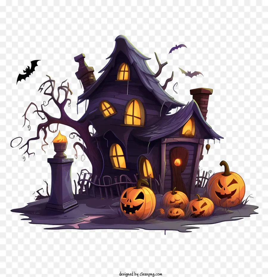 Haunted Halloween De La Casa，La Casa Encantada PNG