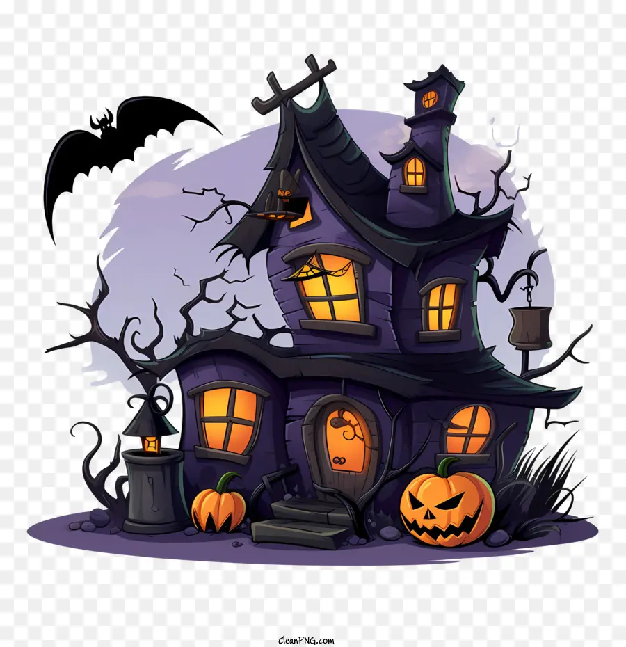 Haunted Halloween De La Casa，La Casa Encantada PNG