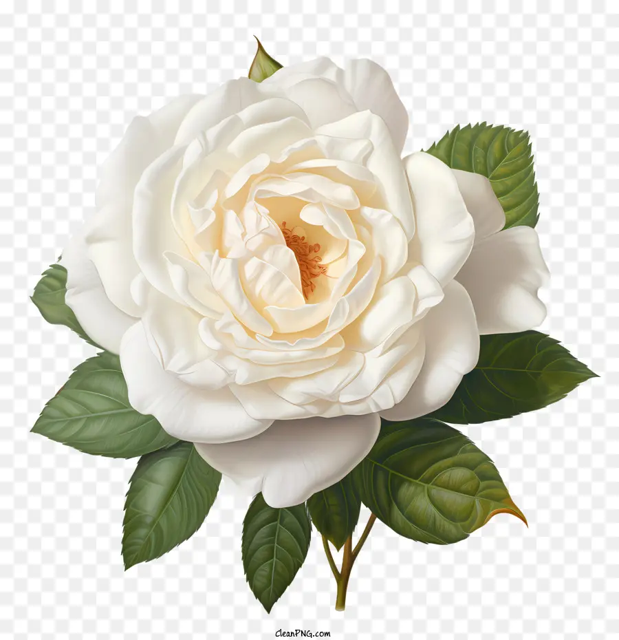 Flor Rosa Blanca，Rosa Blanca PNG