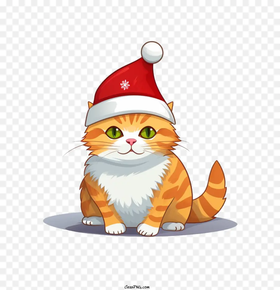 Gato De Navidad，Gato PNG